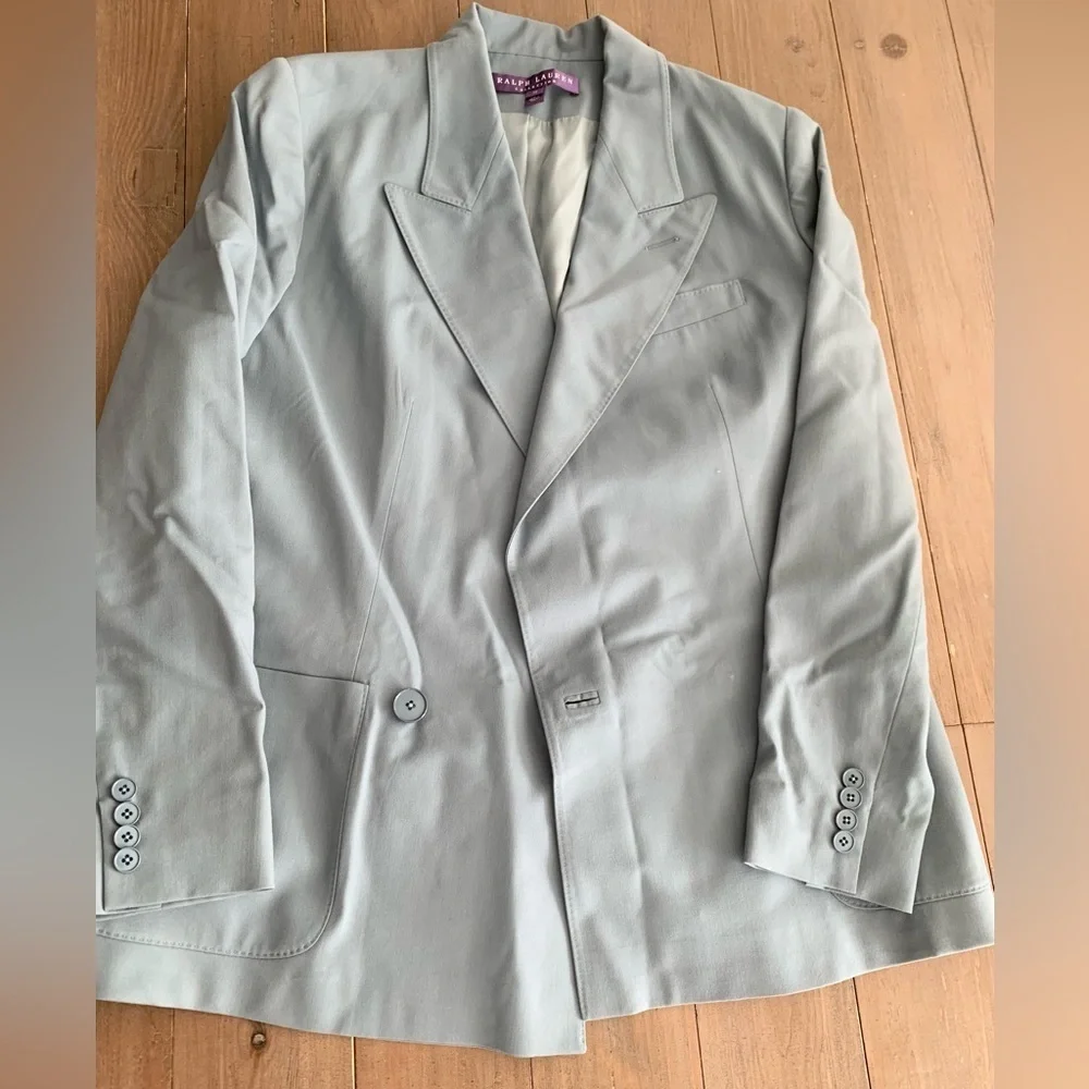 Ralph Lauren Collection virgin wool blue blazer jacket